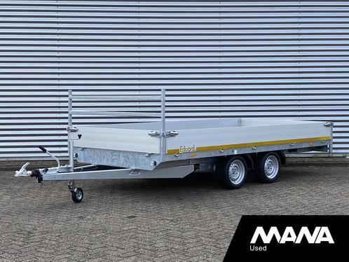 EDUARD 4020 Plateau 3500kg 2as Tandem 400X200 cm Geremd, Auto diversen, Aanhangers en Bagagewagens, Gebruikt