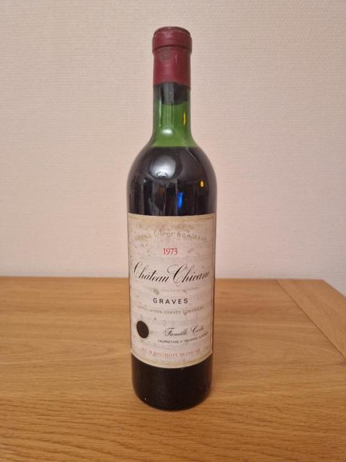 CHATEAU CHICANE - 1973 - Graves - 73 cl, Collections, Vins, Neuf, Vin rouge, France, Enlèvement ou Envoi