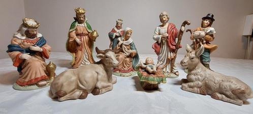 Prachtige grote kerstbeelden in nieuwe staat. 9 stuks, Diversen, Kerst, Zo goed als nieuw, Ophalen