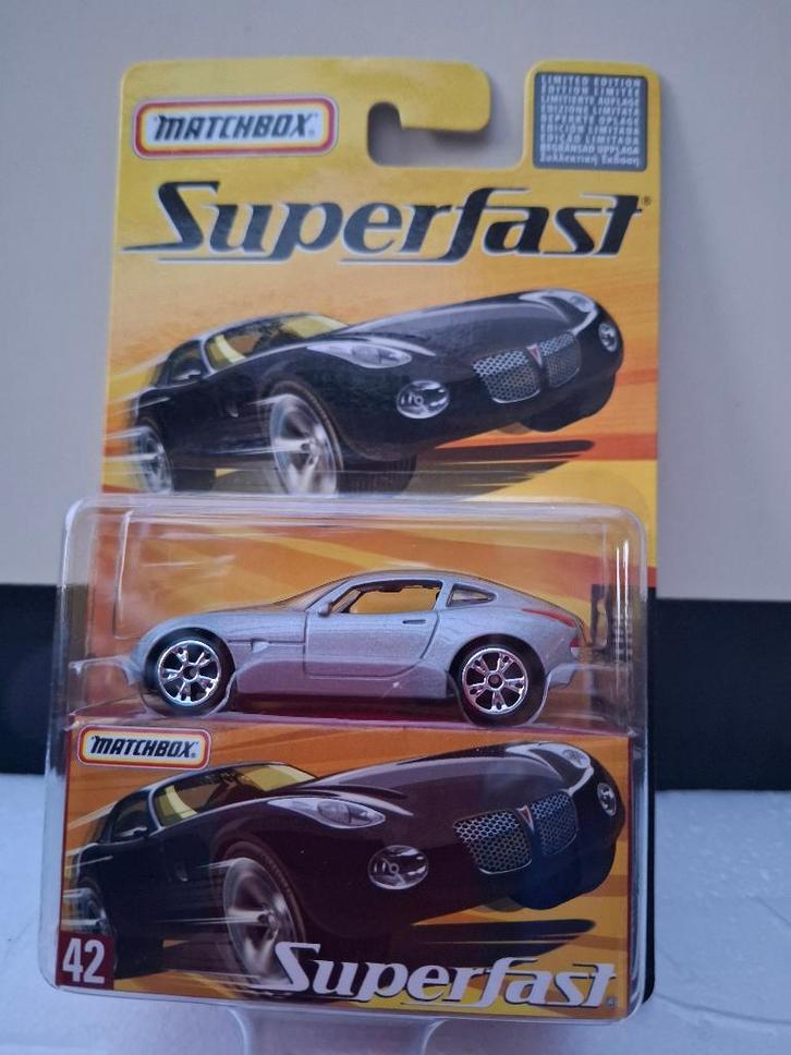 Luciferdoosje nr. 42 PONTIAC SOLSTICE Superfast, Verzamelen, Speelgoed, Nieuw, Ophalen of Verzenden