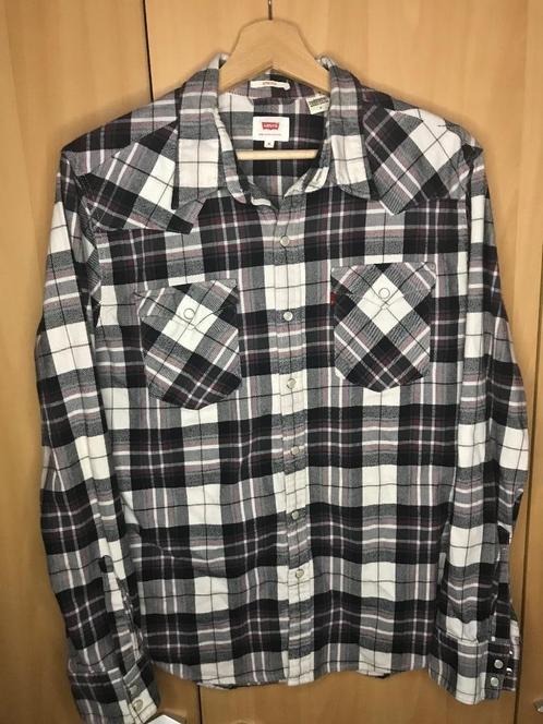 Vintage chemise levi’s M, Kleding | Heren, Overhemden, Zo goed als nieuw, Halswijdte 39/40 (M), Zwart, Ophalen of Verzenden