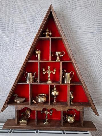 Letterkastje met koperen miniatuurtjes, Enlèvement, Comme neuf