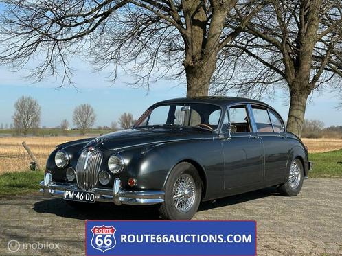 Jaguar MKII - 1962 | Route 66 Auctions, Auto's, Oldtimers, Bedrijf, Te koop, Jaguar, Benzine, Berline, 4 deurs, Automaat, Zilver of Grijs