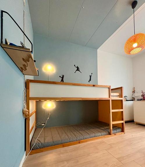Ikea kura bed+lampjes+matrassen, Huis en Inrichting, Slaapkamer | Bedden, 90 cm, 200 cm, Wit, Ophalen