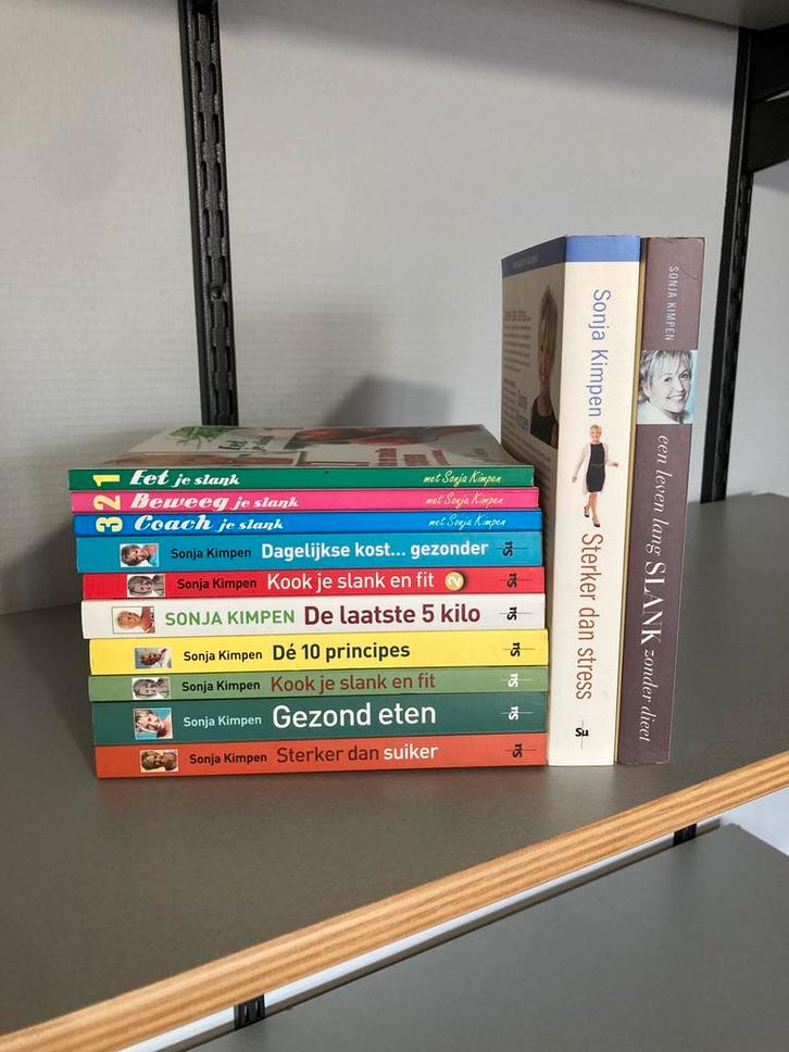 Lot boeken Sonja Kimpen – Kookboeken & stressmanagement, Boeken, Kookboeken, Gelezen, Hoofdgerechten, Nederland en België, Gezond koken