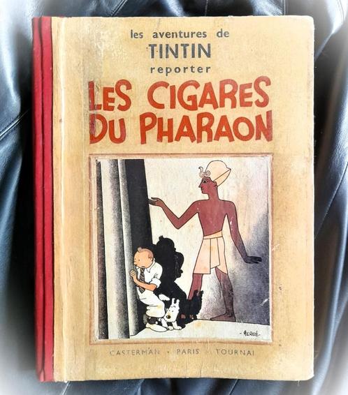 TINTIN - LES CIGARES DU PHARAON A6 - N/B - 1938, Livres, BD, Une BD, Envoi