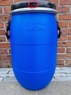Blauwe vaten,tonnen van 30 L met deksel en klemring, Minder dan 75 liter, Ophalen, Nieuw, Kunststof