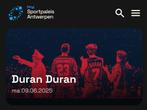 Duran Duran – 2 zitpl, blok 115, rij 33 Sportpaleis A'pen, Tickets en Kaartjes, Twee personen, Juni