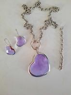 Ti sento juwelen-set, Ophalen of Verzenden, Zo goed als nieuw, Paars, Zilver