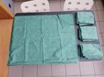 4 stukken stof groen, eventueel gordijn, kussens,..., Hobby en Vrije tijd, Stoffen en Lappen, Ophalen of Verzenden, Nieuw, Groen