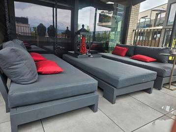 Merk Life luxe kwaliteit lounge set antraciet  beschikbaar voor biedingen