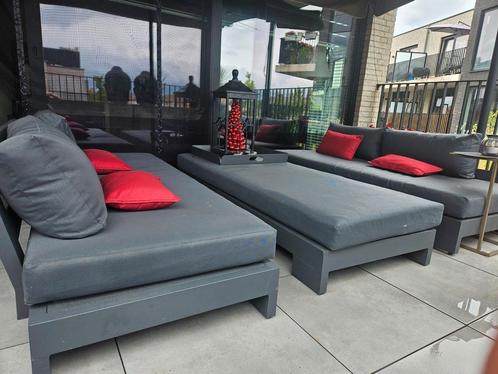Merk Life luxe kwaliteit lounge set antraciet, Tuin en Terras, Tuinsets en Loungesets, Zo goed als nieuw, Ophalen