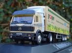 Mercedes-Benz met oplegger - Herpa - 1/87, Hobby en Vrije tijd, Ophalen of Verzenden, Zo goed als nieuw, Bus of Vrachtwagen, Herpa