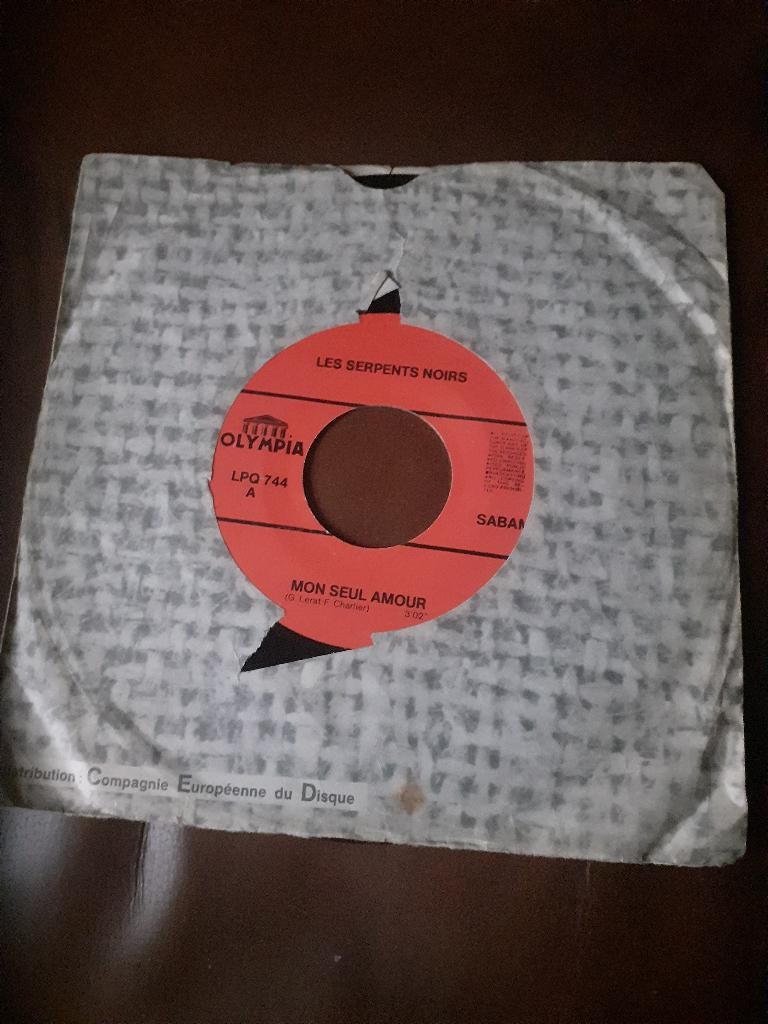 45T Les Serpents Noirs : Mon seul amour (Belpop), CD & DVD, Enlèvement ou Envoi
