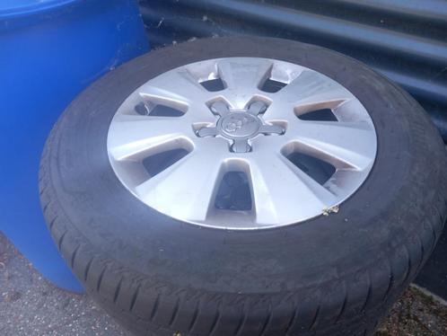 4 zomerwielen audi 195/65R15 95H, Auto-onderdelen, Banden en Velgen, Banden en Velgen, Zomerbanden, 15 inch, 195 mm, Personenwagen