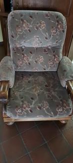 1 of 2 eiken zetels te koop - als nieuw, Ophalen, Zo goed als nieuw, Eenpersoons