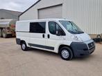Fiat Ducato 2.3Jtd 130pk dubbele cabine 7pl, Auto's, Bestelwagens en Lichte vracht, Euro 5, Wit, 2300 cc, Overige kleuren