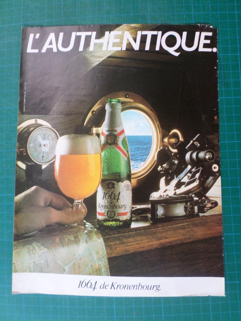 Kronenbourg bière - publicité papier - 1980, Collections, Marques & Objets publicitaires, Enlèvement ou Envoi, Utilisé, Autres types