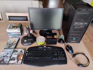 Complete desktop setup beschikbaar voor biedingen