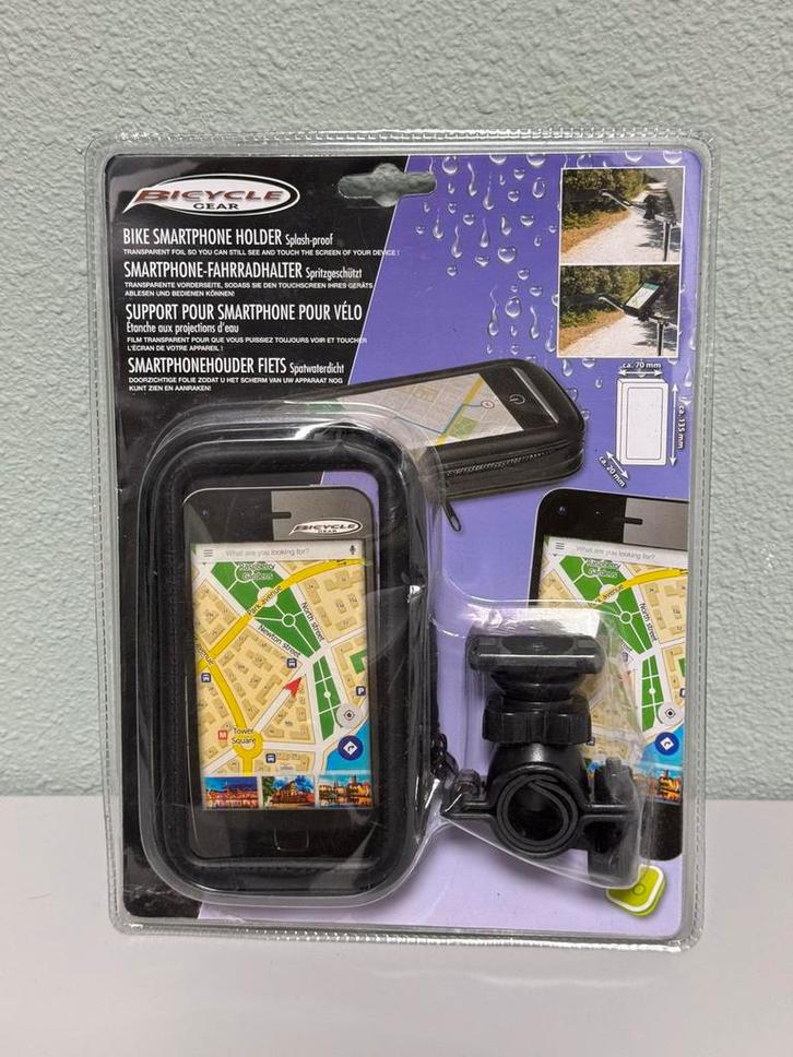 Fiets telefoonhouder smartphone houder stevig waterdicht GPS, Fietsen en Brommers, Fietsaccessoires | Fietscomputers, Nieuw, GPS