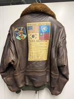 Avirex lederen jas vest top gun uniek, Ophalen, Zo goed als nieuw