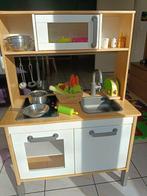 Cuisine enfant en bois (IKEA Duktig) + Nombreux accessoires, Enlèvement, Comme neuf, Bois, Jouer à la cuisine