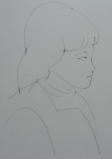 CHARLES DELPORTE / MEISJESPORTRET / ORIGINEEL / 39x39cm SIG beschikbaar voor biedingen