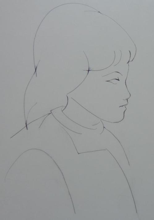 CHARLES DELPORTE / MEISJESPORTRET / ORIGINEEL / 39x39cm SIG, Antiek en Kunst, Kunst | Schilderijen | Modern, Ophalen of Verzenden