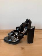 Sandales à talon noires t.36 état neuf, Zwart, Ophalen of Verzenden, Zo goed als nieuw, Schoenen met hoge hakken