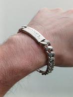 Bracelet pour homme en argent lourd, Bijoux, Sacs & Beauté, Comme neuf, Argent, Enlèvement ou Envoi, Argent