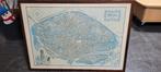 grote kader met stadsplan van Brugge (5iv280/10), Antiek en Kunst, Ophalen