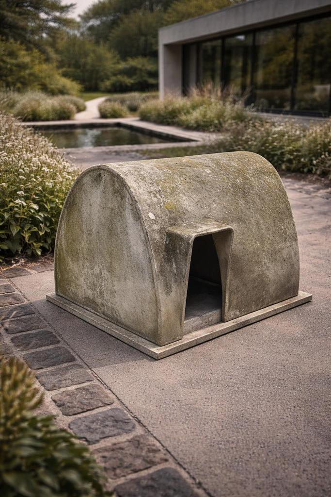 Dog house - niche - Willy Guhl-Suisse-années 60-brutaliste, Antiquités & Art, Antiquités | Céramique & Poterie, Enlèvement