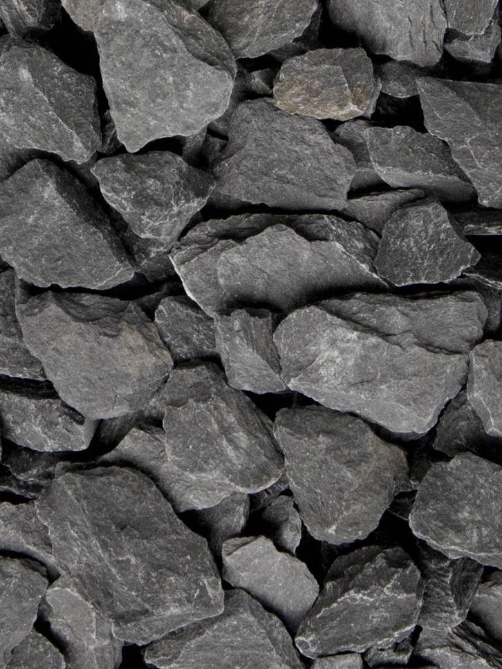 Canadian slate zwart antraciet leisteen uniek plat decoratie, Tuin en Terras, Grind, Keien en Split, Nieuw, Split, Antraciet, Leisteen