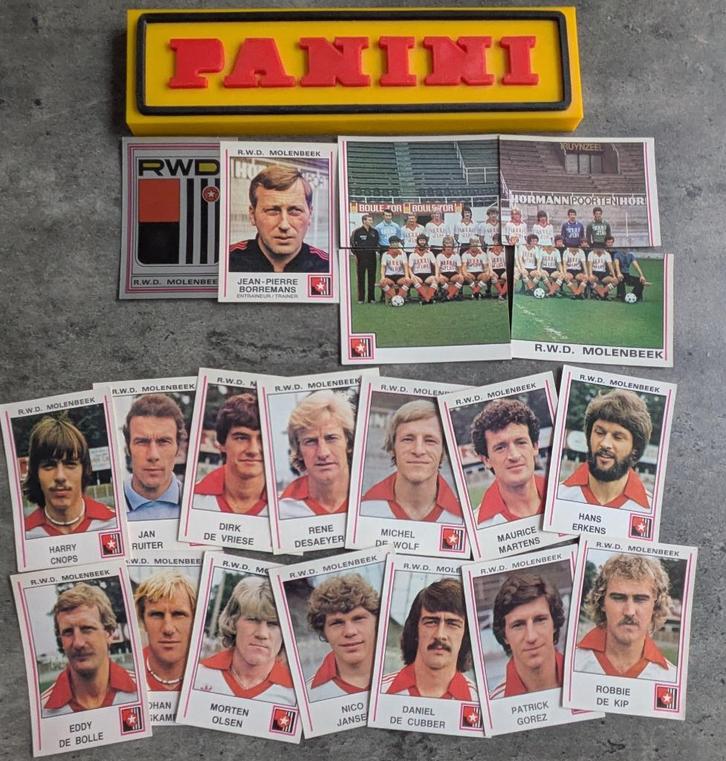 PANINI FOOTBALL 80 RWD Molenbeek 20 STICKERS 1980, Hobby en Vrije tijd, Stickers en Plaatjes, Verzenden