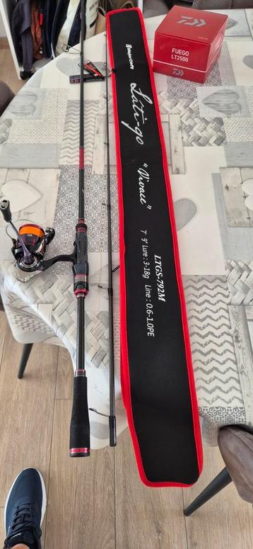 Majorcraft latigo vivace + daiwa fuego 2500LT beschikbaar voor biedingen