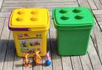 Lego Duplo blokken 3 emmer Vintage 1998 Winnie de Pooh., Ophalen, Gebruikt