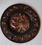 Kaartende mannen in cafe, Antiquités & Art, Antiquités | Bronze & Cuivre, Enlèvement
