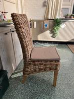 6 rieten stoelen incl kussens, Huis en Inrichting, Stoelen, Ophalen, Zo goed als nieuw