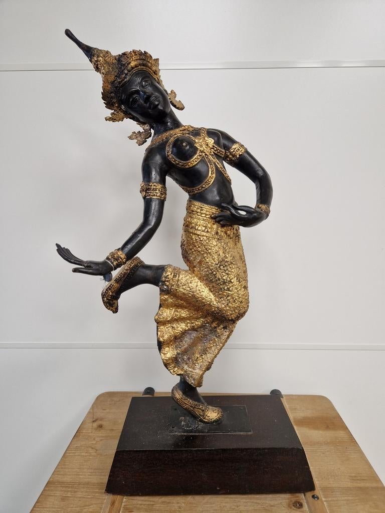 Prachtige grote bronzen thaise boedha 65cm, Antiek en Kunst, Antiek | Brons en Koper, Ophalen