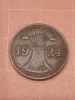 DUITSLAND WEIMAR 1 Rentenpfennig 1924 J, Postzegels en Munten, Duitsland, Ophalen of Verzenden, Losse munt