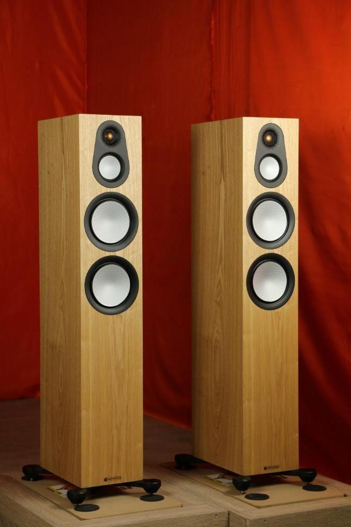 Monitor Audio Silver 300 7G / 7 G - Kleur/type? We 'r Dealer, Audio, Tv en Foto, Luidsprekerboxen, Zo goed als nieuw, Front, Rear of Stereo speakers