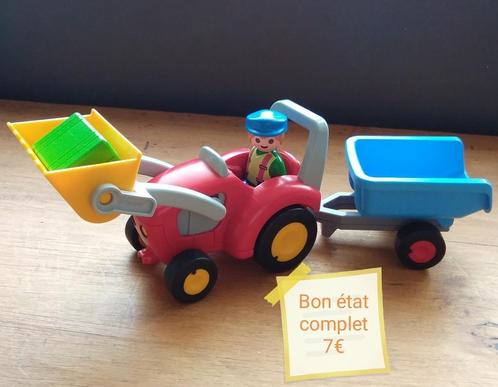 Playmobil 123 tracteur avec pelle et remorque, Enfants & Bébés, Jouets | Playmobil, Utilisé, Enlèvement ou Envoi