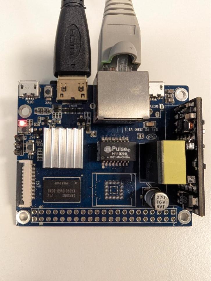BananaPi BPI-P2 Zero met PoE, Computers en Software, Moederborden, Zo goed als nieuw, Ophalen of Verzenden