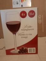 wijnglazen splinternieuwe doos rode wijnglazen 4st x35cl, Ophalen of Verzenden, Nieuw