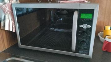 Sharp combi microgolfoven, Elektronische apparatuur, Microgolfovens, Ophalen, Gebruikt, Vrijstaand, Combi-microgolfoven