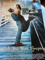 While You Were Sleeping 1995 film-movie poster XL filmposter, Ophalen of Verzenden, Zo goed als nieuw, Film, Poster