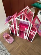 Groot barbiehuis in 3 delen met accesoires barbie, Ophalen of Verzenden, Gebruikt