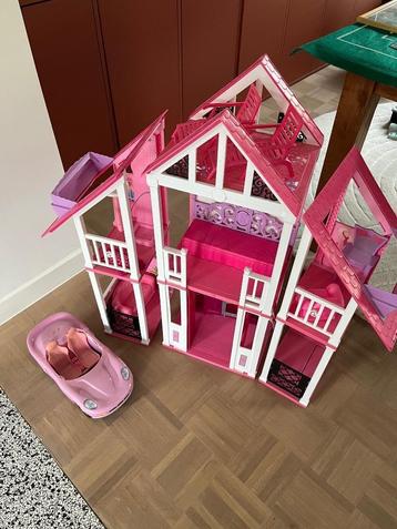 Groot barbiehuis in 3 delen met accesoires barbie beschikbaar voor biedingen