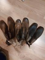 3 paires de moules à chaussures en bois authentiques, Enlèvement