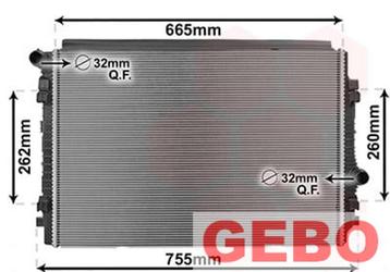 Audi a3 8V 2012 t/m 2016 2.0 TDI Radiateur 5Q0 121 251 EN beschikbaar voor biedingen